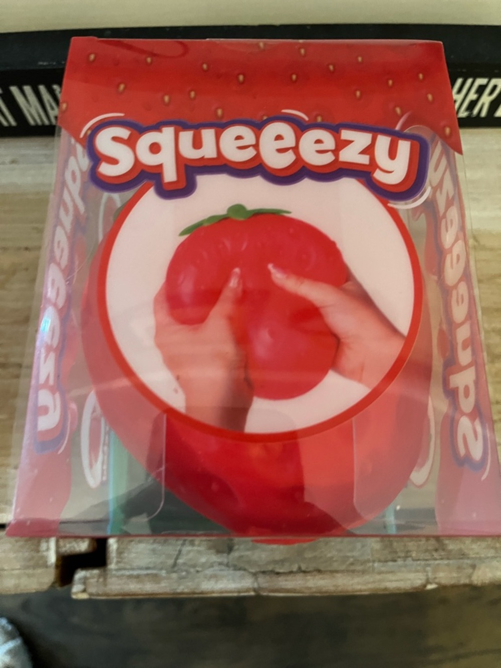 Squeeezy strawberry toy